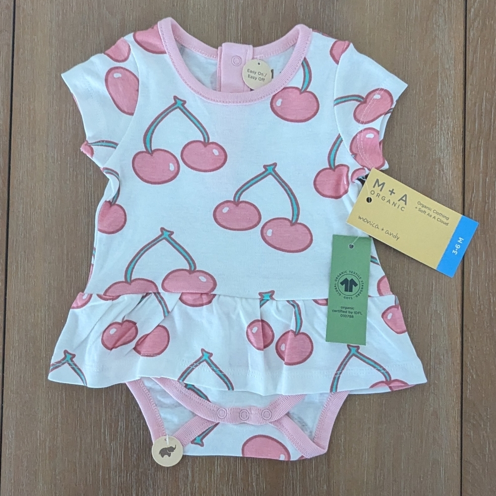 NWT Monica + Andy 3-6M Skirted Onesie